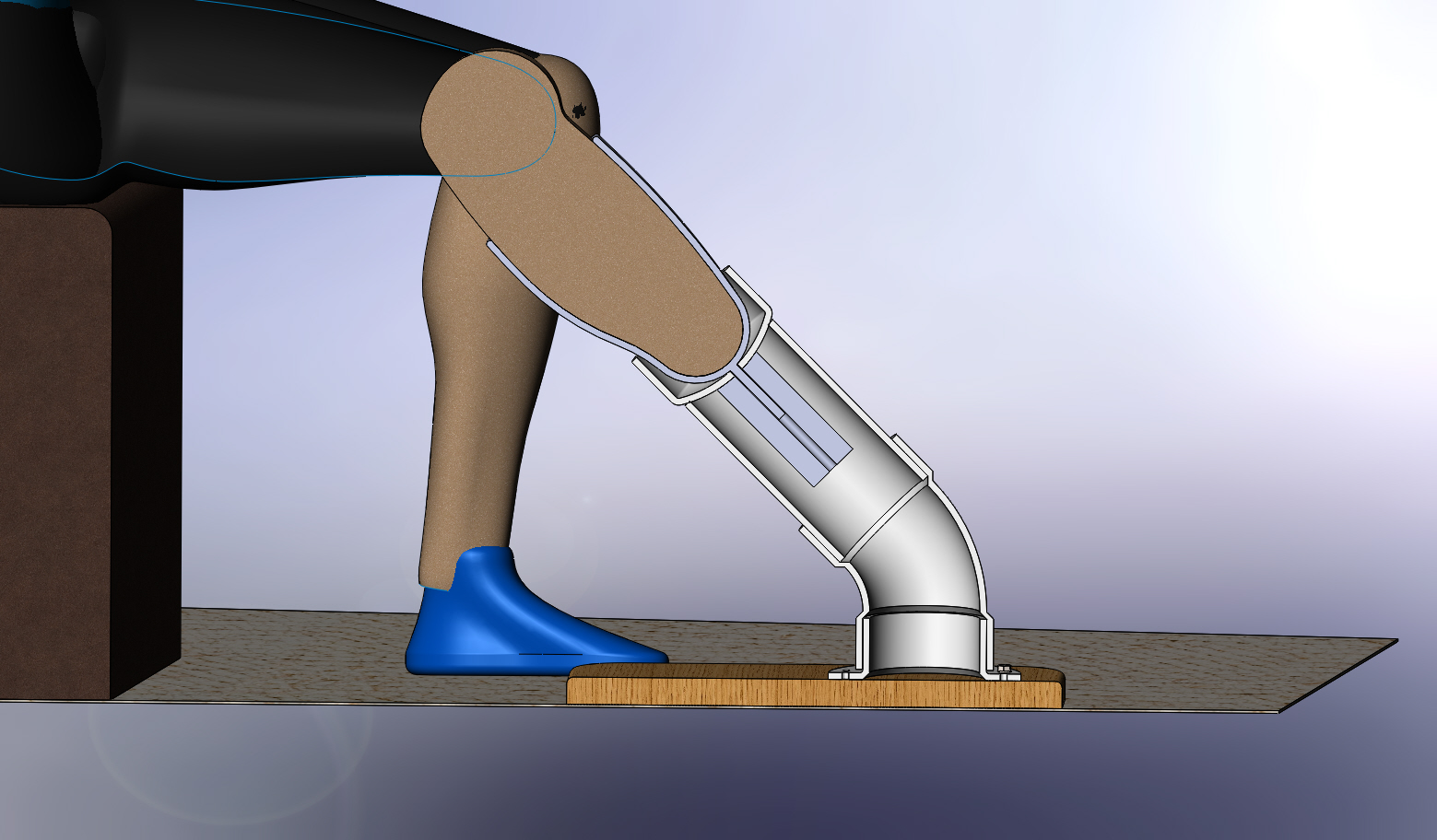 Prostetic Leg Sleeve Bolt Alignment Device